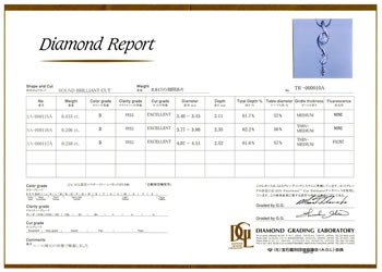 Grading Report 複数石タイプ