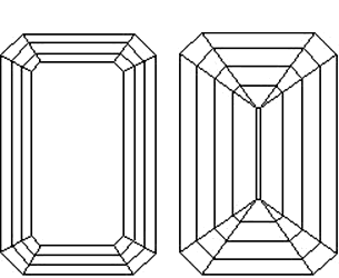 エメラルド カット 図