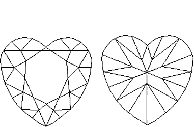 ハート ブリリアント カット 図